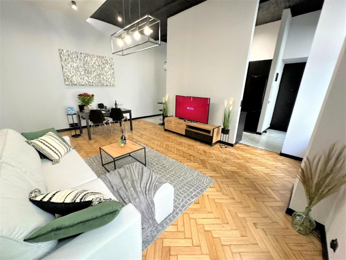 Luxury 100M2 Loft Design-Apartment At Wawel + Netflix كراكوفيا المظهر الخارجي الصورة